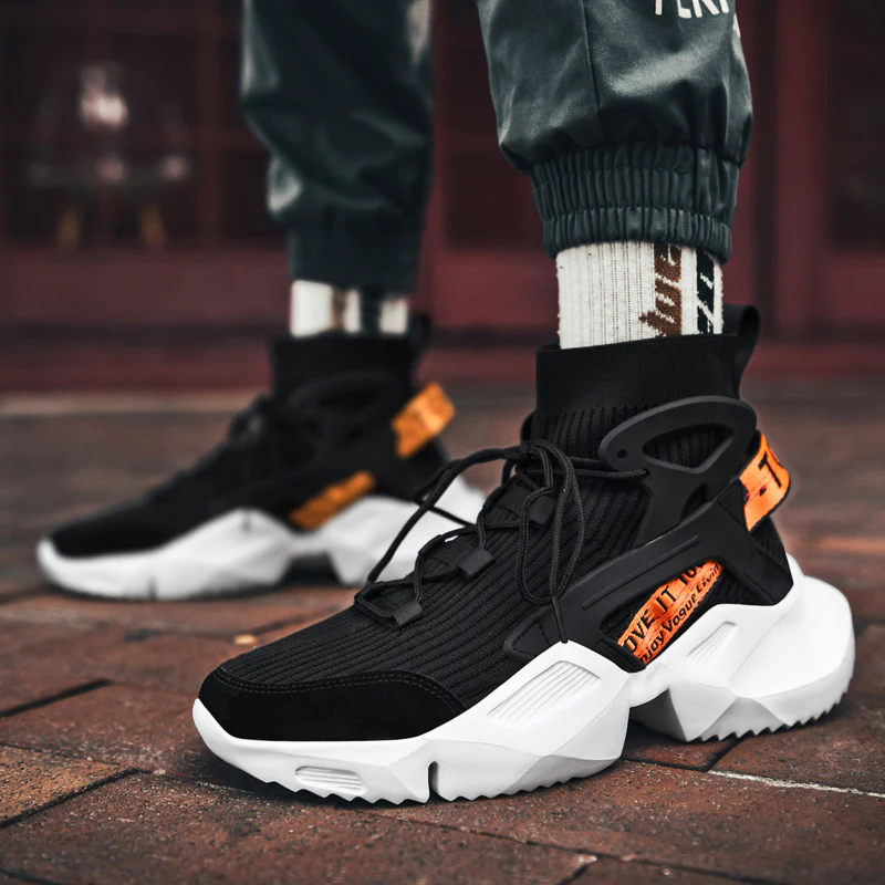 Damen Hohe Strick-Sneaker mit stabilisierenden Sohlen von Heidi Mode - Image 3