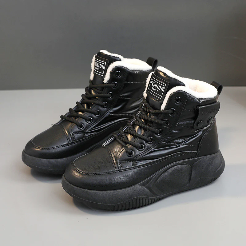 Damen Hohe Winter Sneakers mit warmem Innenfutter und rutschfester Sohle Heidi Mode - Image 6