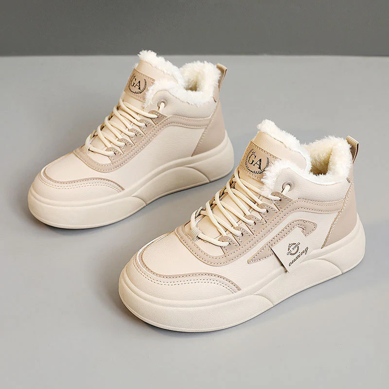 Damen Hohe Winter Sneakers mit weichem Fleece-Futter und rutschfester Sohle Heidi Mode - Image 4