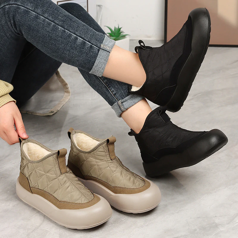 Damen isolierte Winterstiefel mit rutschfester Sohle und kuscheligem Innenfutter Heidi Mode - Image 4