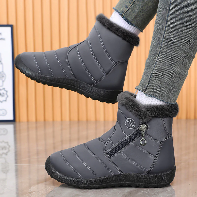 Damen Isolierte Winterstiefel mit rutschfester Sohle und praktischem Reißverschluss Heidi Mode - Image 2