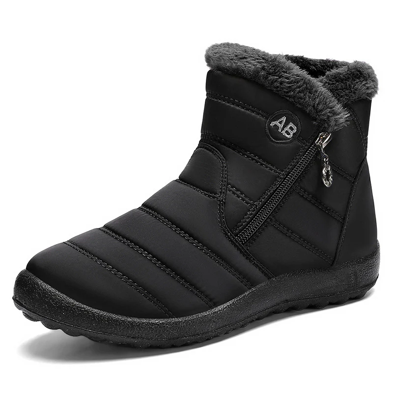 Damen Isolierte Winterstiefel mit rutschfester Sohle und praktischem Reißverschluss Heidi Mode - Image 3