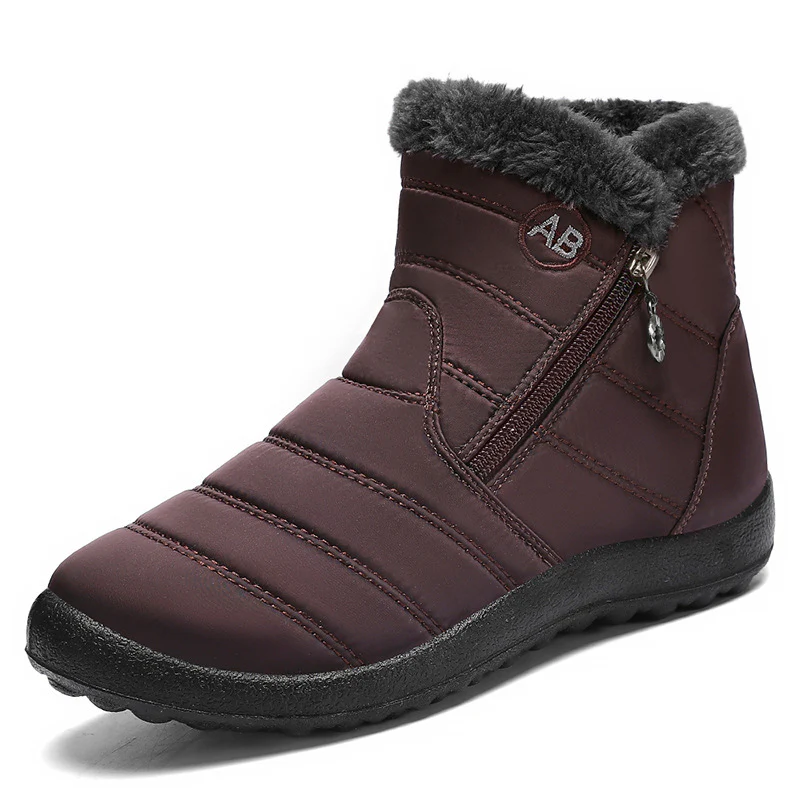 Damen Isolierte Winterstiefel mit rutschfester Sohle und praktischem Reißverschluss Heidi Mode - Image 4