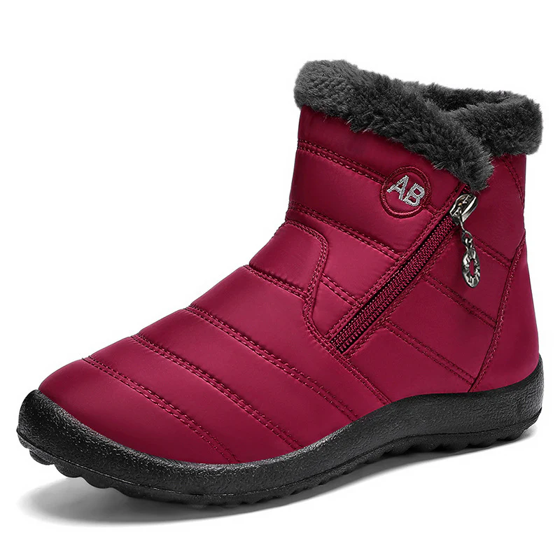 Damen Isolierte Winterstiefel mit rutschfester Sohle und praktischem Reißverschluss Heidi Mode - Image 7