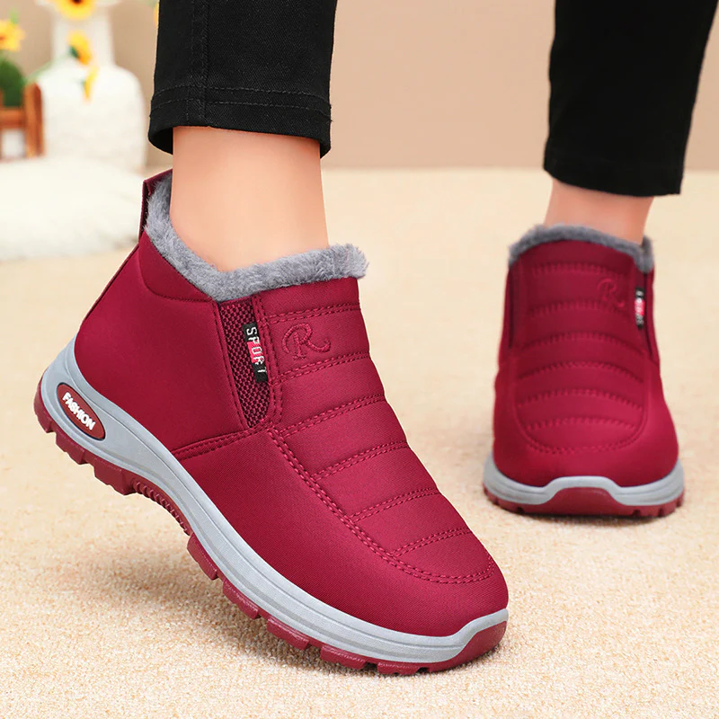 Damen isolierte Winterstiefel mit rutschfester Sohle und weichem Innenfutter Heidi Mode - Image 2