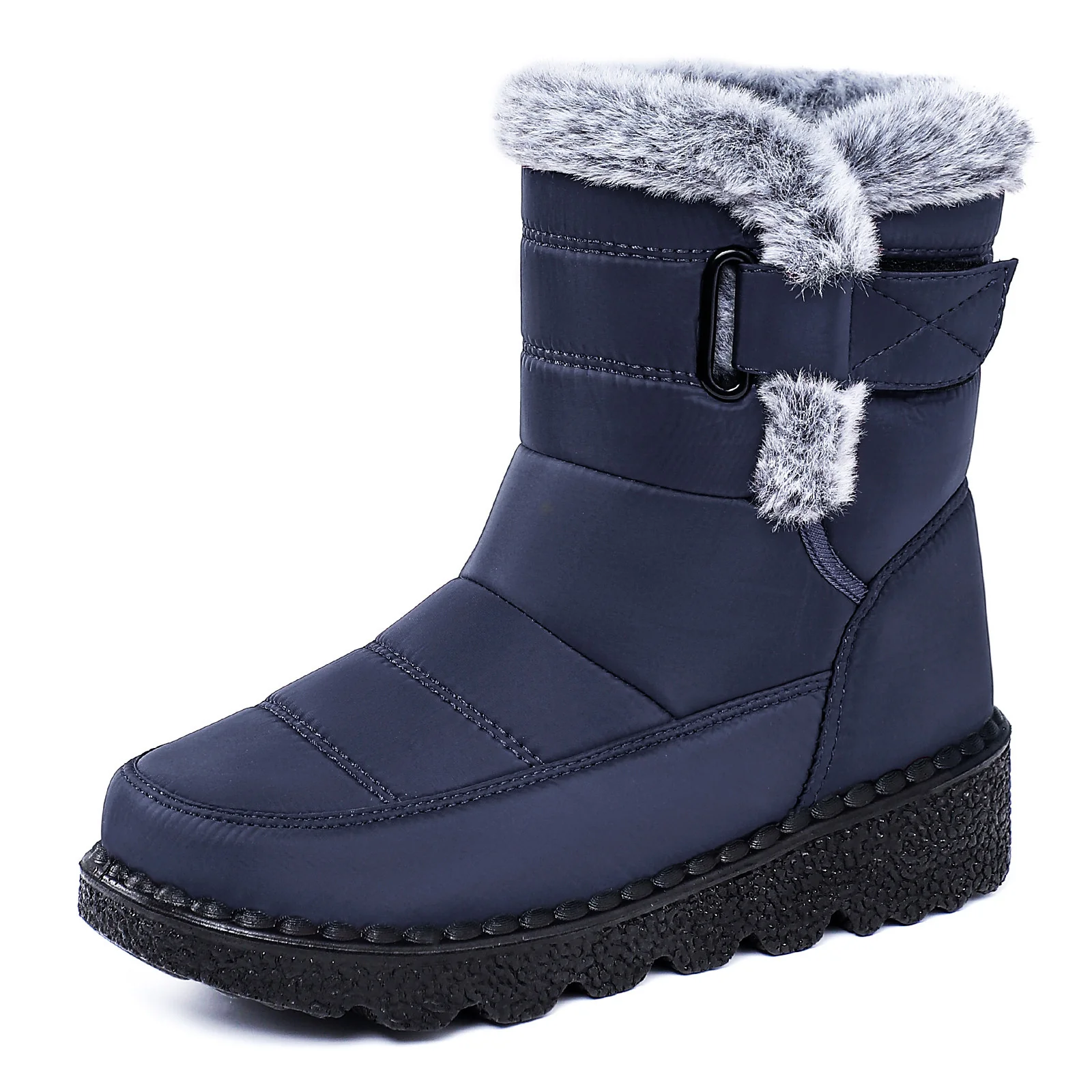 Damen Isolierte Winterstiefel mit weichem Innenfutter und praktischen Schnallen Heidi Mode - Image 4