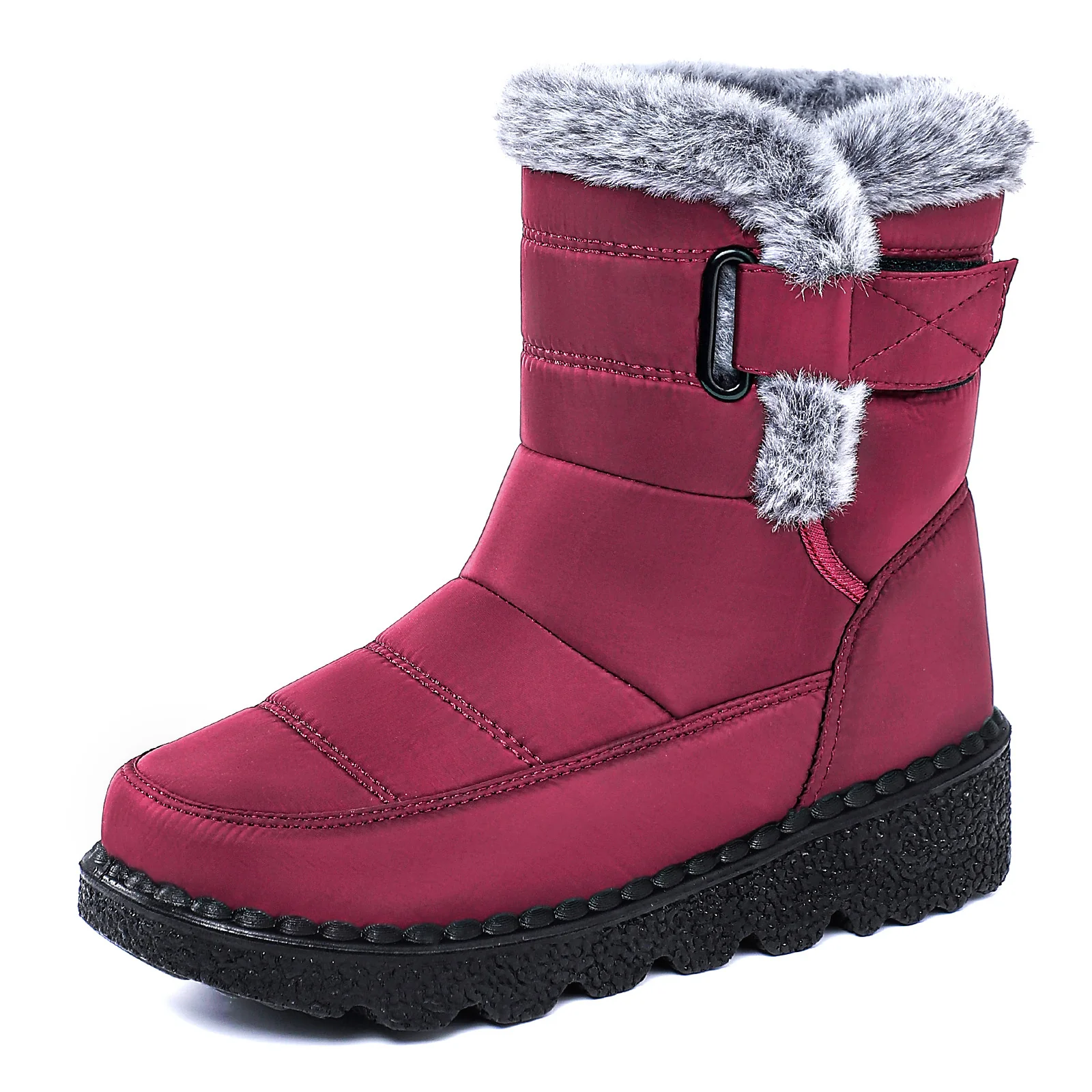 Damen Isolierte Winterstiefel mit weichem Innenfutter und praktischen Schnallen Heidi Mode - Image 6