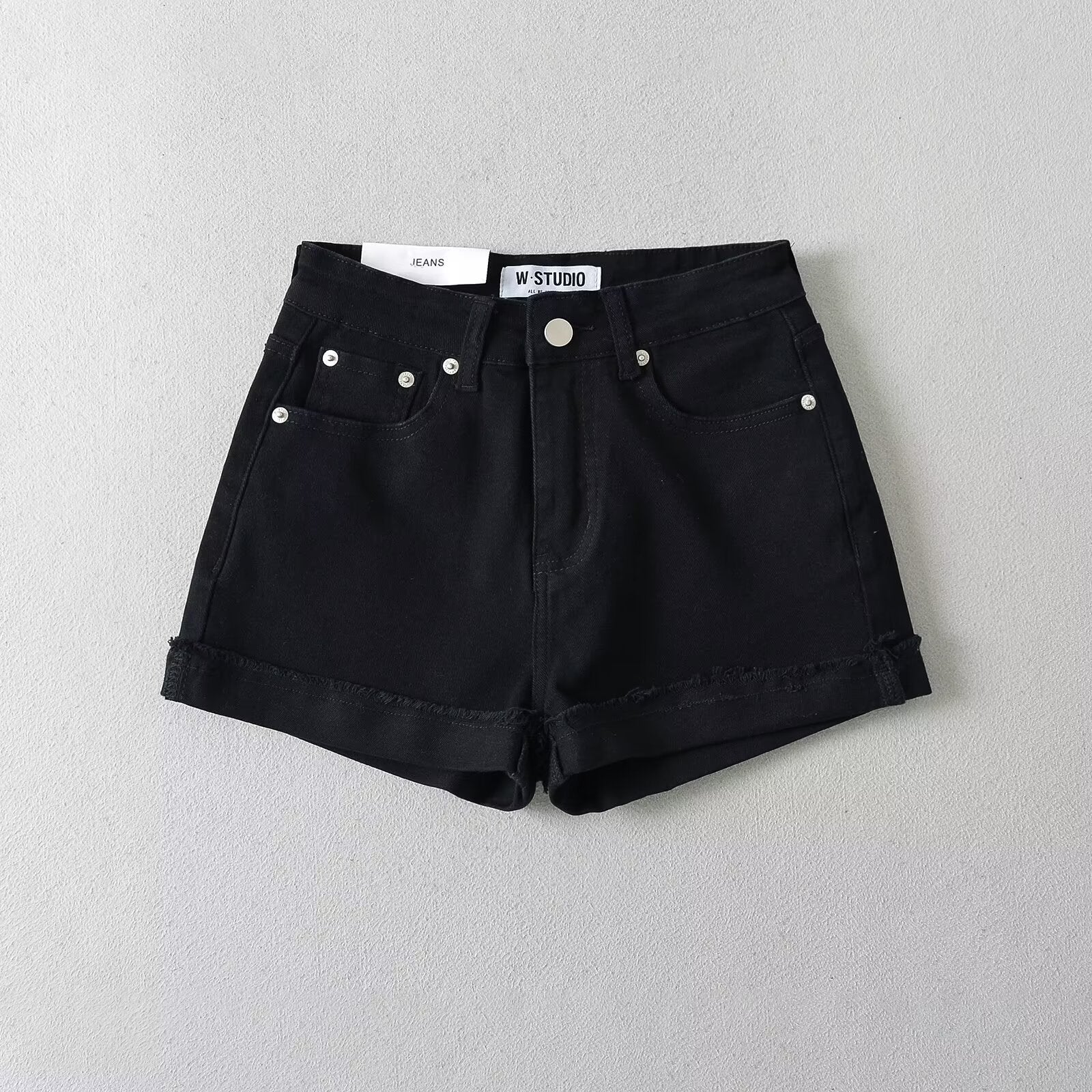 Damen Jeansshorts mit Lässigem Schnitt und Versäuberten Abschlüssen Heidi-Mode - Image 2