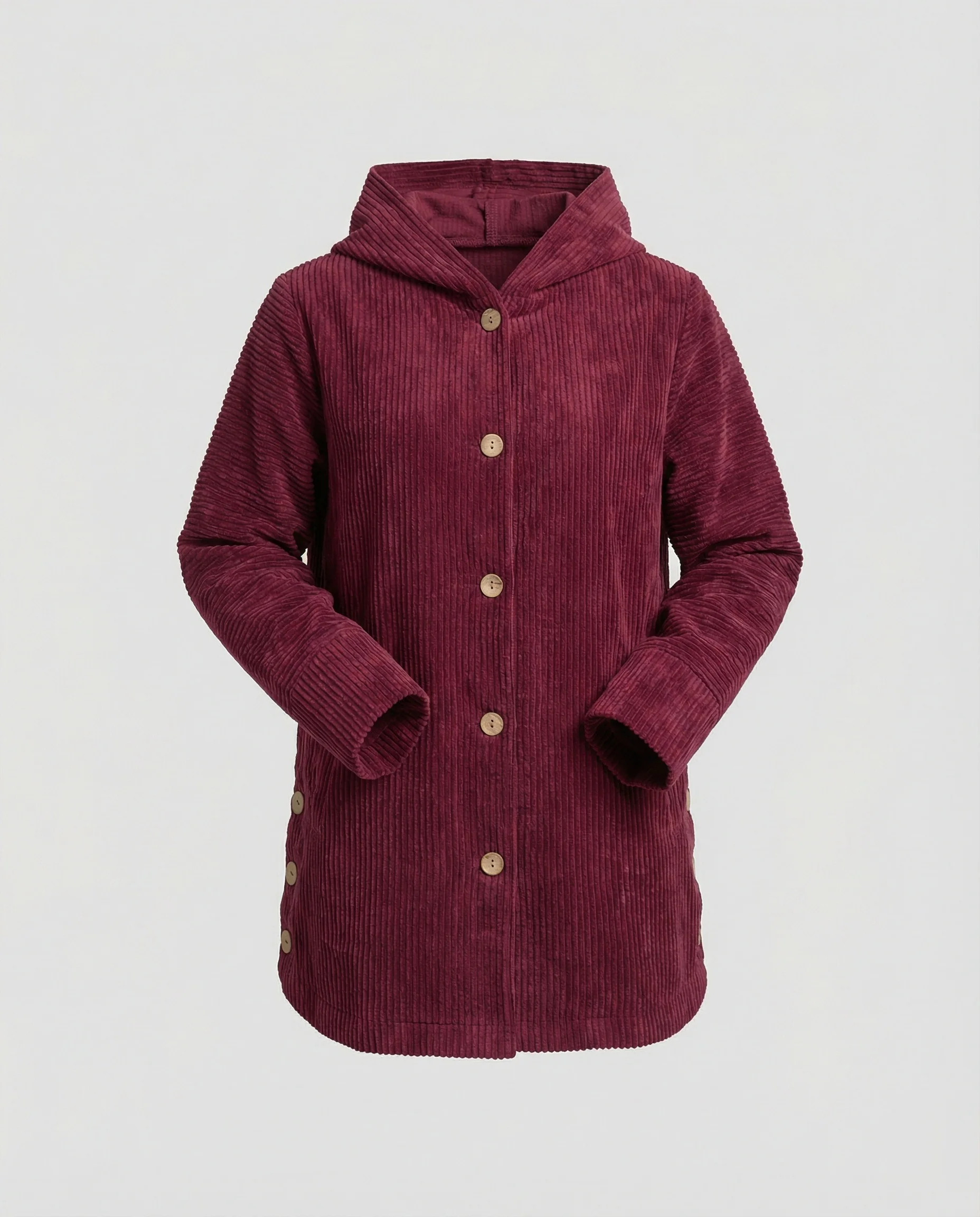 Damen Cord-Kapuzenjacke - Image 3