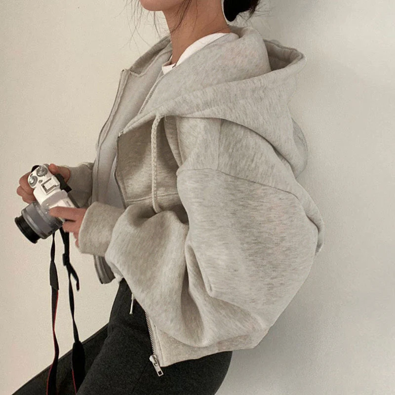Damen Kapuzenpullover mit Oversized Schnitt und Praktischen Taschen Heidi-Mode - Image 6
