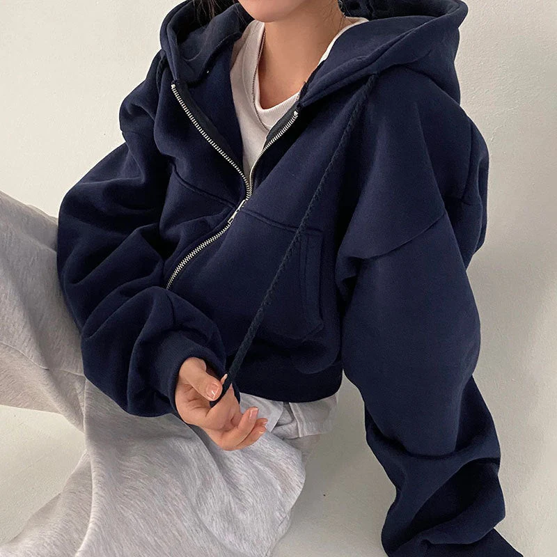 Damen Kapuzenpullover mit Oversized Schnitt und Praktischen Taschen Heidi-Mode - Image 9