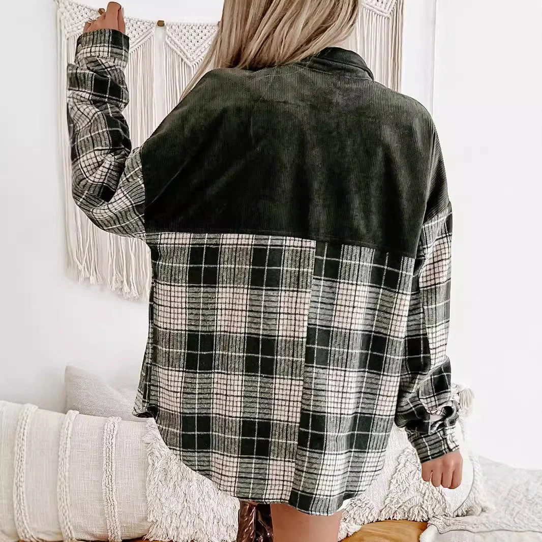 Damen Kariertes Overshirt Heidi-Mode - Image 3