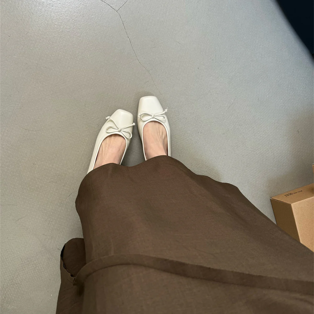 Damen klassisch geschnittene Ballerinas mit zierlichem Schleifenakzent und komfortabler Fußbettung Heidi Mode - Image 4
