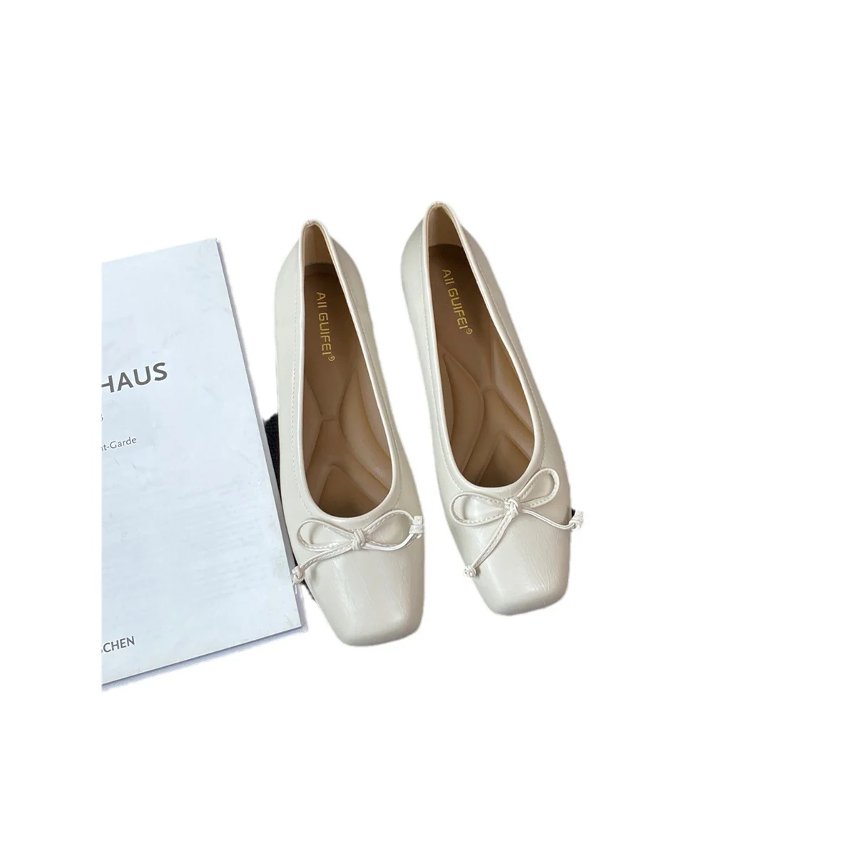 Damen klassisch geschnittene Ballerinas mit zierlichem Schleifenakzent und komfortabler Fußbettung Heidi Mode - Image 5