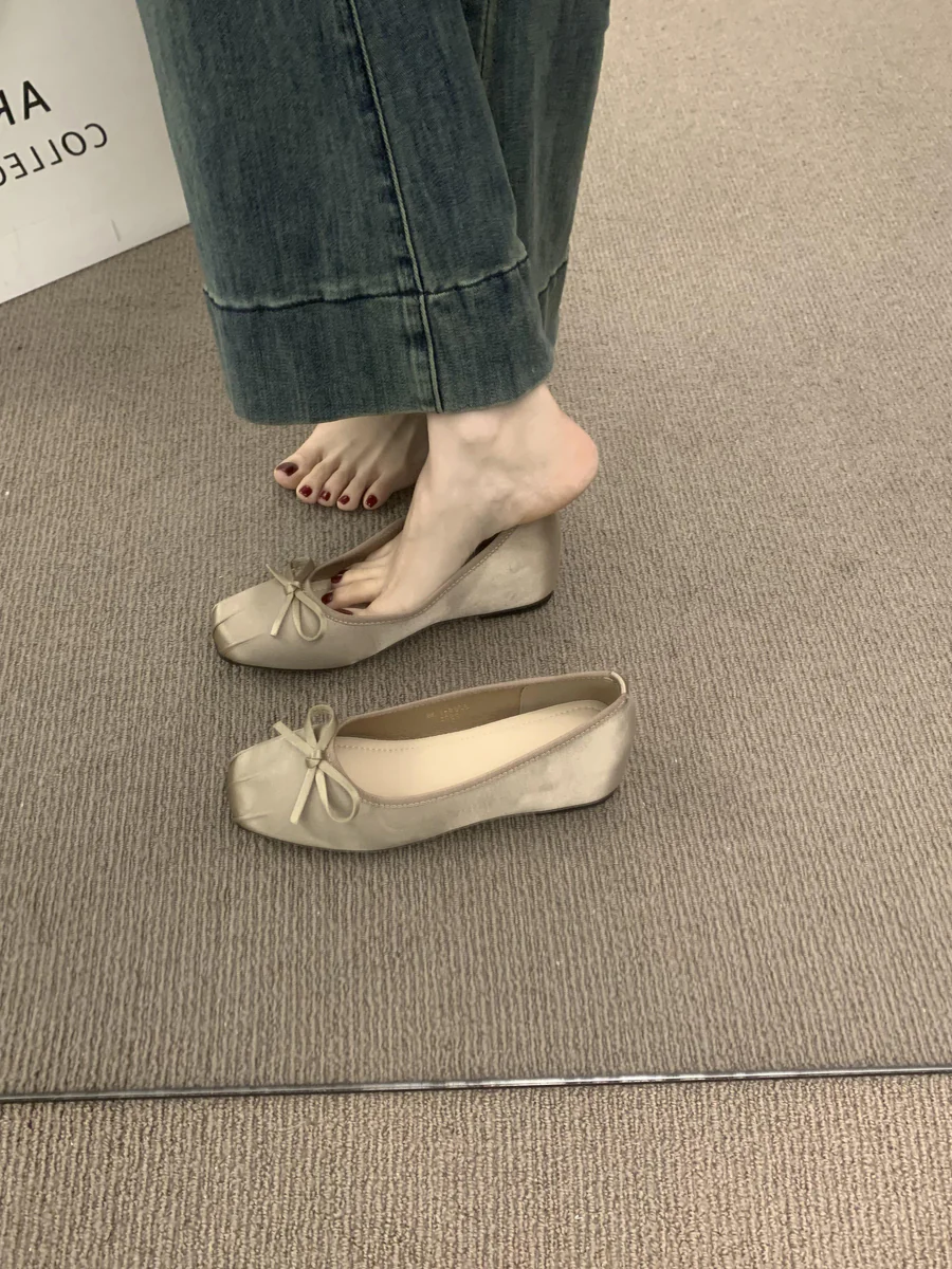 Damen klassische Ballerinas mit dekorativem Schleifenakzent und flexibler Sohle Heidi Mode - Image 7