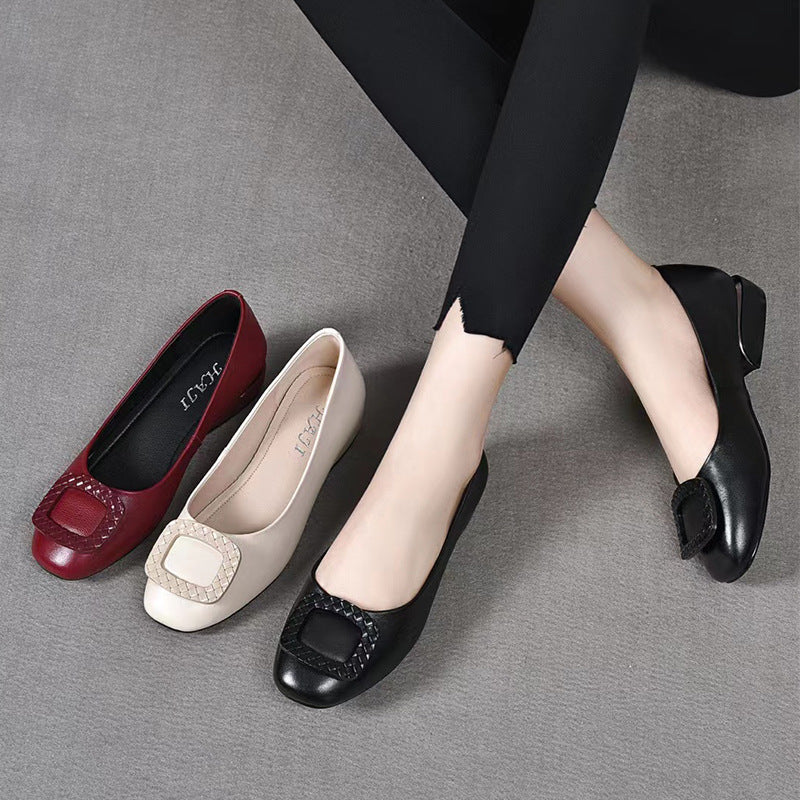 Damen Klassische Ballerinas mit modischem Schnallen-Design Heidi Mode - Image 2