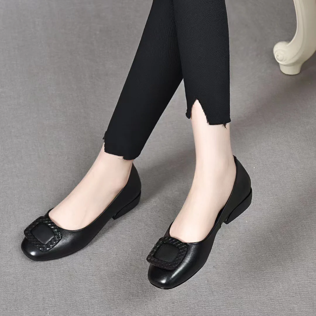 Damen Klassische Ballerinas mit modischem Schnallen-Design Heidi Mode - Image 8