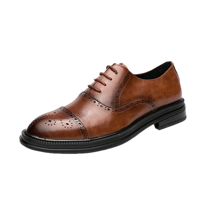 Damen Klassische Brogues aus Leder Heidi Mode - Image 5
