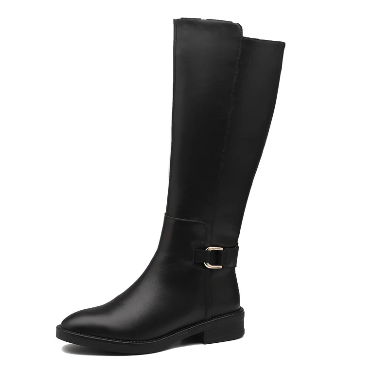 Damen klassische Stiefel mit modischen Schnallen und komfortabler Sohle Heidi Mode - Image 5