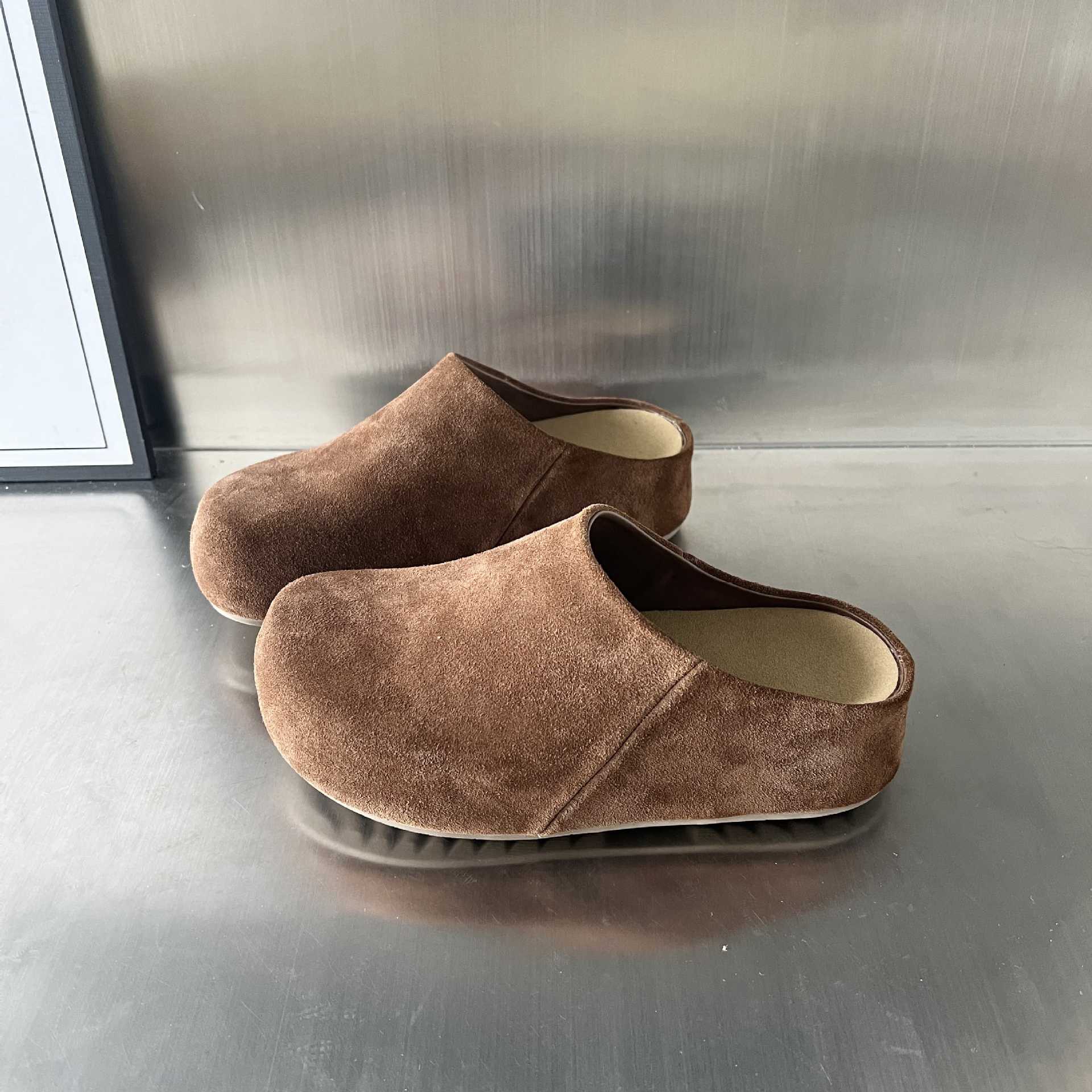 Damen Komfort Clogs aus hochwertigem Wildleder Heidi Mode - Image 3