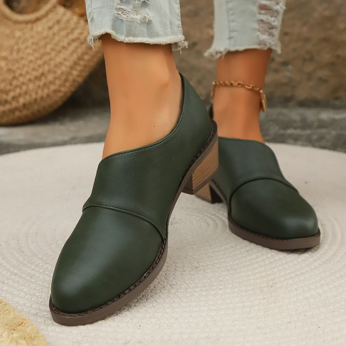 Damen Komfortable Ballerinas im Vintage-Stil Heidi Mode - Image 8