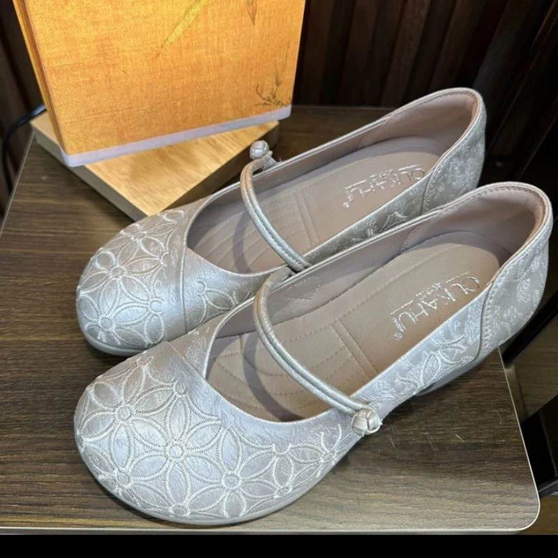 Damen Komfortable Ballerinas mit dekorativem Blumenmuster Heidi Mode - Image 5