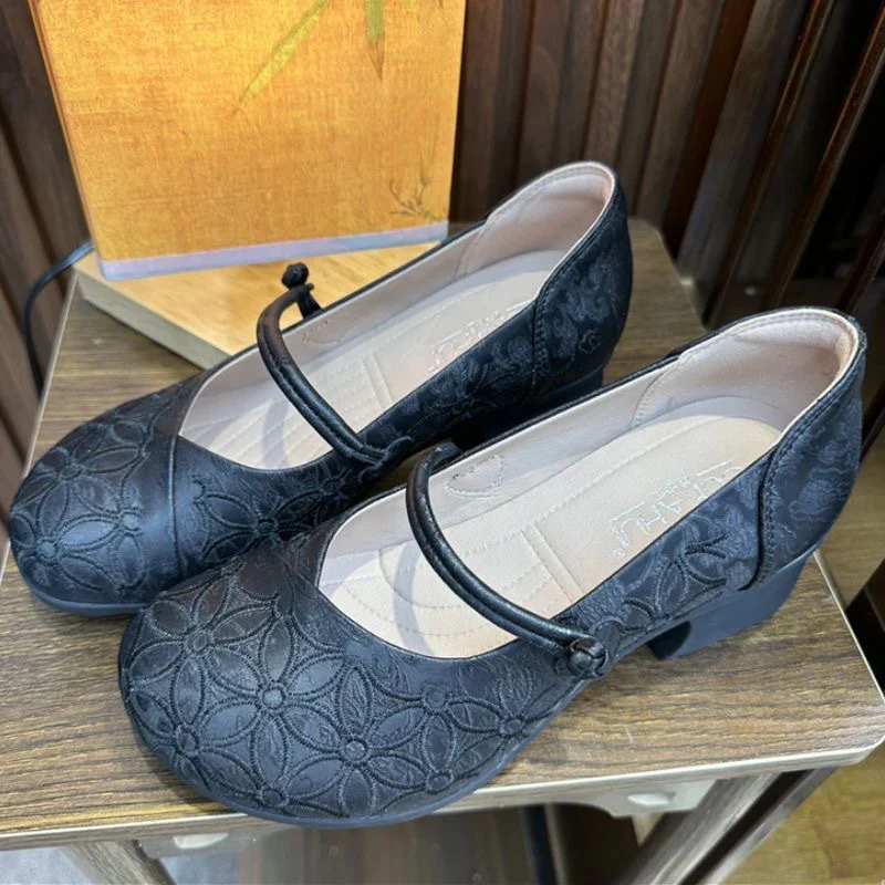 Damen Komfortable Ballerinas mit dekorativem Blumenmuster Heidi Mode - Image 6