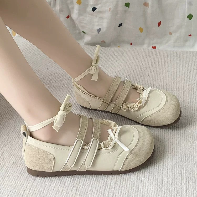 Damen Komfortable Ballerinas mit Doppelschlaufe Heidi Mode - Image 4
