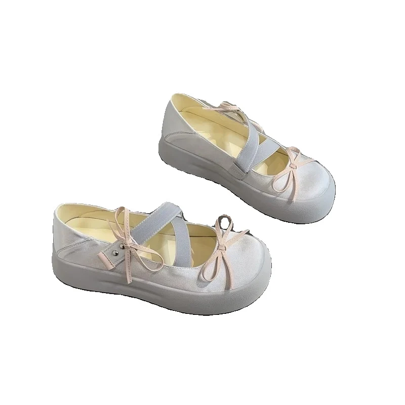 Damen komfortable Ballerinas mit farblichen Akzenten und elastischen Riemen Heidi Mode - Image 5