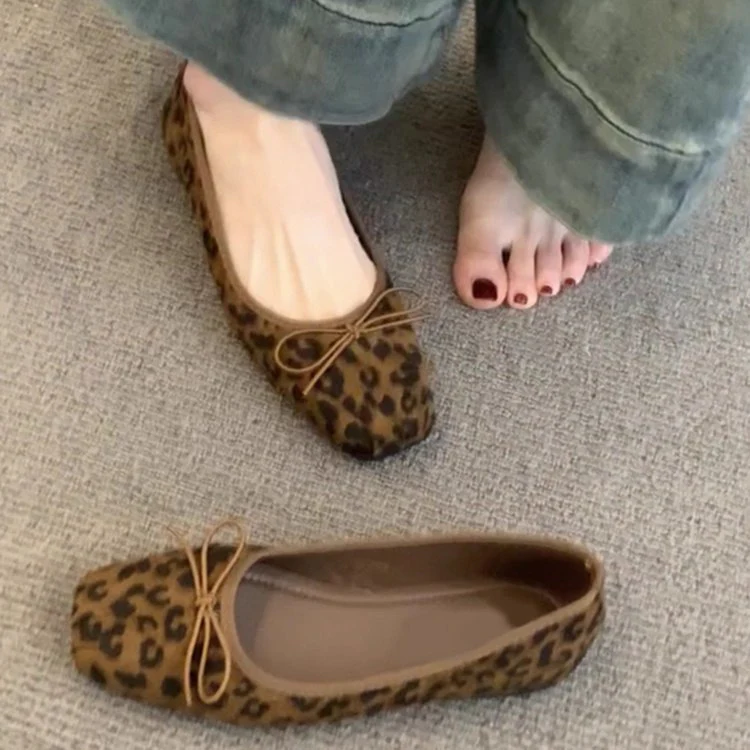 Damen Komfortable Ballerinas mit trendigem Leopardenmuster Heidi Mode - Image 2