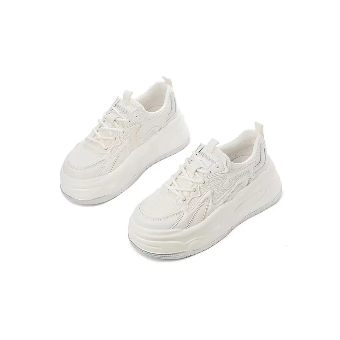 Damen komfortable Chunky-Sneaker mit atmungsaktiver Netz-Oberfläche Heidi Mode - Image 4