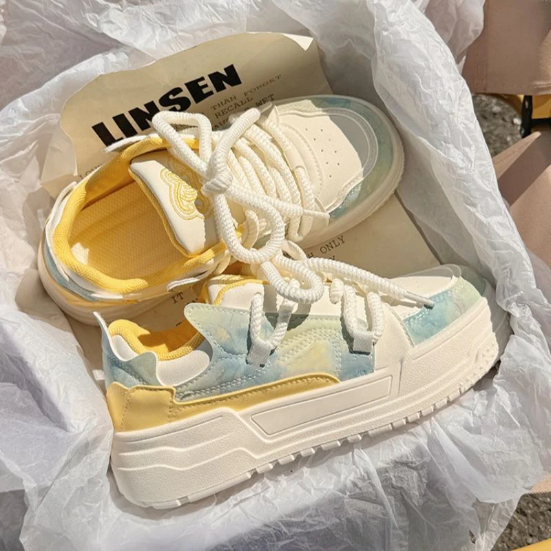 Damen Komfortable Chunky Sneakers mit atmungsaktivem Obermaterial und weicher Dämpfung Heidi Mode - Image 3