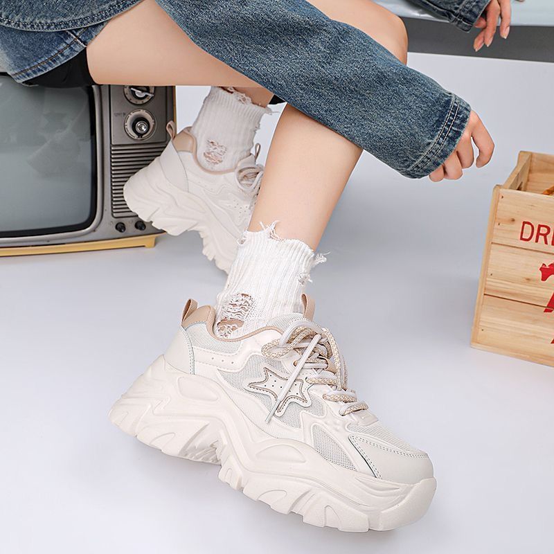 Damen Komfortable Chunky Sneakers mit einzigartigem Stern-Design Heidi Mode - Image 6