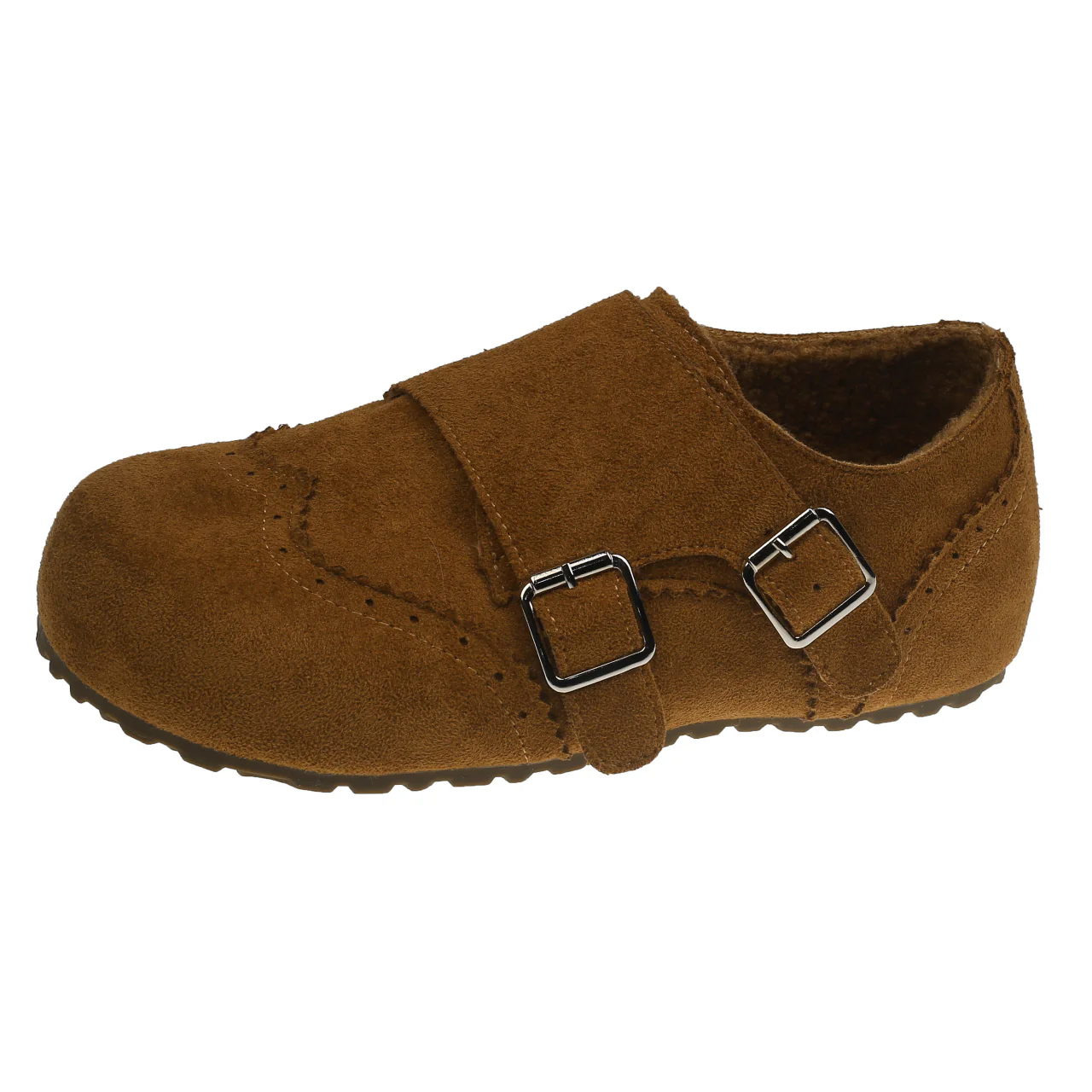 Damen komfortable Clogs aus weichem Wildleder mit modischem Schnallenverschluss Heidi Mode - Image 8