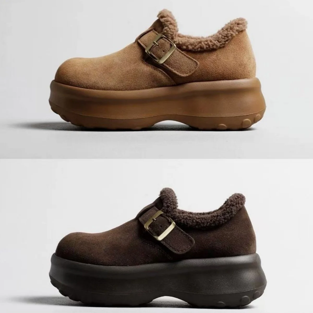 Damen Komfortable Clogs mit elegantem Kunstfellfutter Heidi Mode
