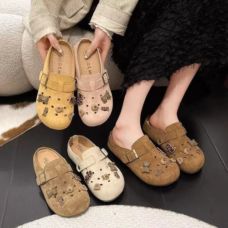 Damen Komfortable Clogs mit individuellen Verzierungen Heidi Mode - Image 3