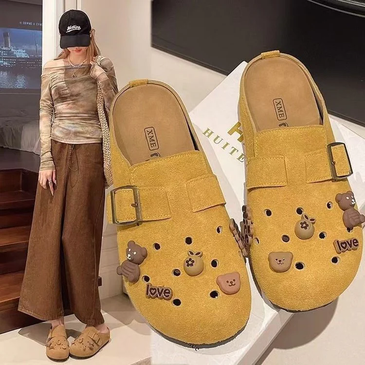 Damen Komfortable Clogs mit individuellen Verzierungen Heidi Mode - Image 8