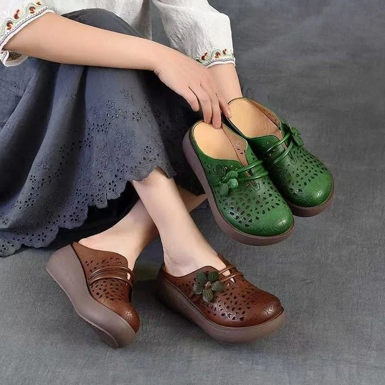 Damen Komfortable Clogs mit luftigen Details und rutschfester Sohle Heidi Mode - Image 4