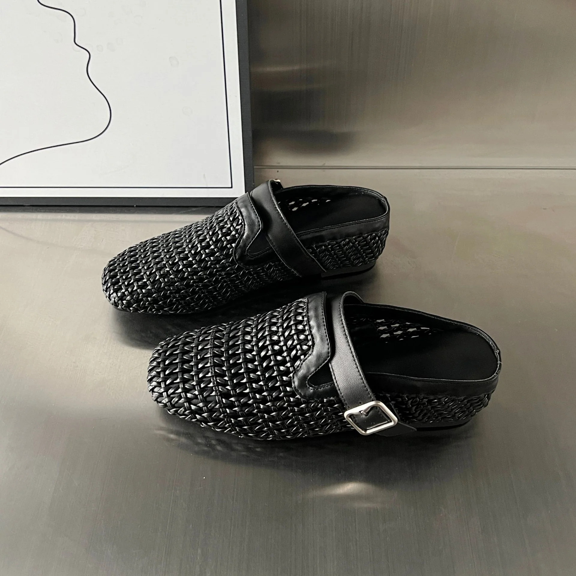 Damen Komfortable Clogs mit modischem Flechtdesign und hochwertigem Fußbett Heidi Mode - Image 2