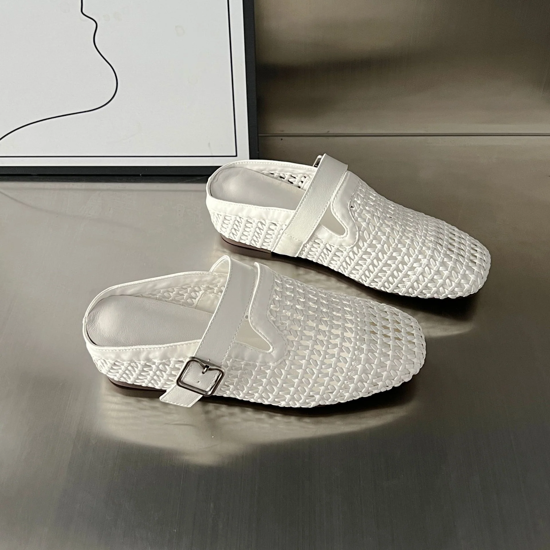 Damen Komfortable Clogs mit modischem Flechtdesign und hochwertigem Fußbett Heidi Mode - Image 4