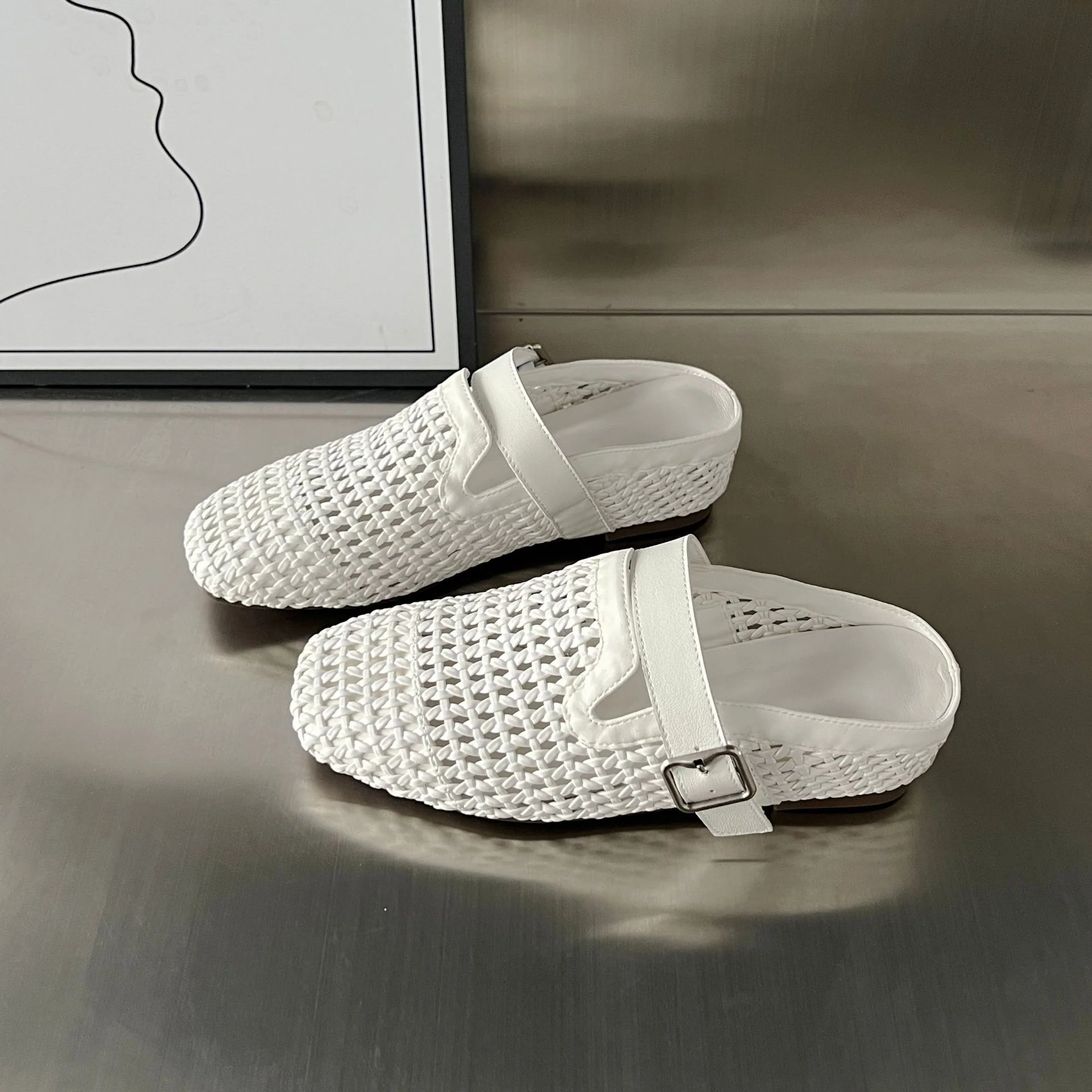 Damen Komfortable Clogs mit modischem Flechtdesign und hochwertigem Fußbett Heidi Mode - Image 6