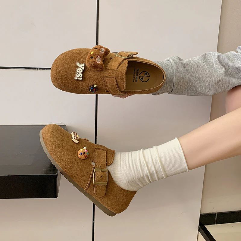Damen Komfortable Clogs mit modischem Schnallen-Design und verspielten Details Heidi Mode - Image 4