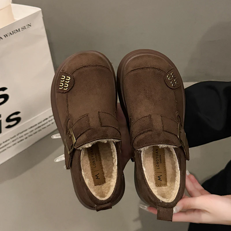 Damen Komfortable Clogs mit modischem Schnallenverschluss und dickem Futtermaterial Heidi Mode - Image 3