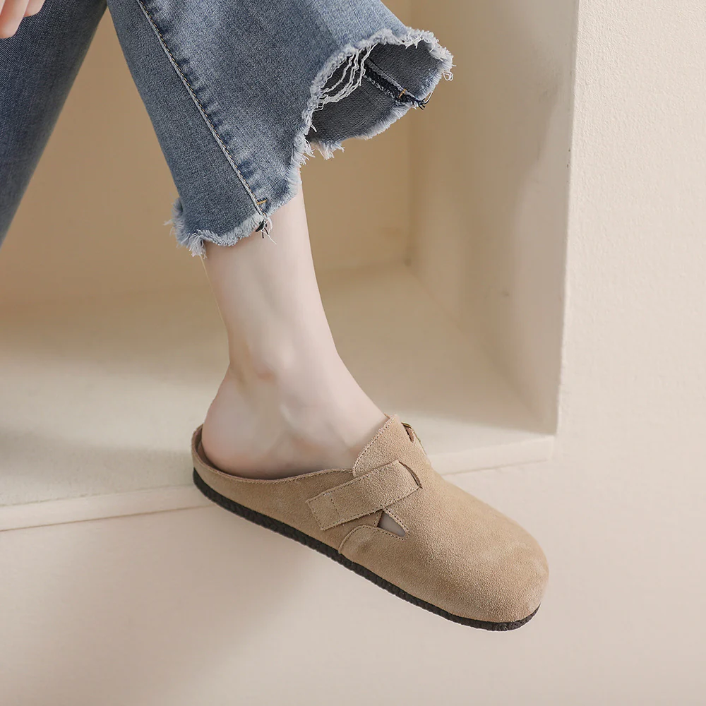 Damen Komfortable Clogs mit modischer Schnallenverzierung Heidi Mode - Image 2