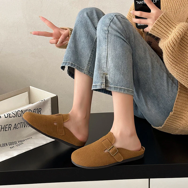 Damen Komfortable Clogs mit modischer Schnallenverzierung Heidi Mode - Image 6