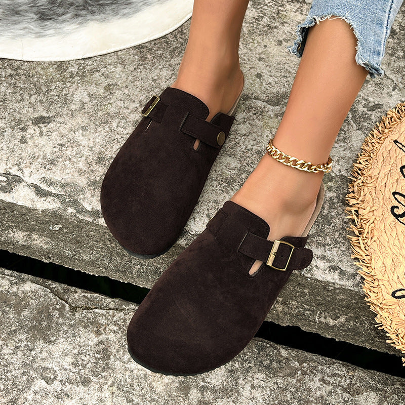 Damen Komfortable Clogs mit Schickem Riemen Heidi Mode - Image 4