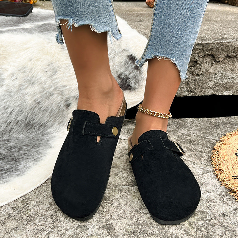 Damen Komfortable Clogs mit Schickem Riemen Heidi Mode - Image 6