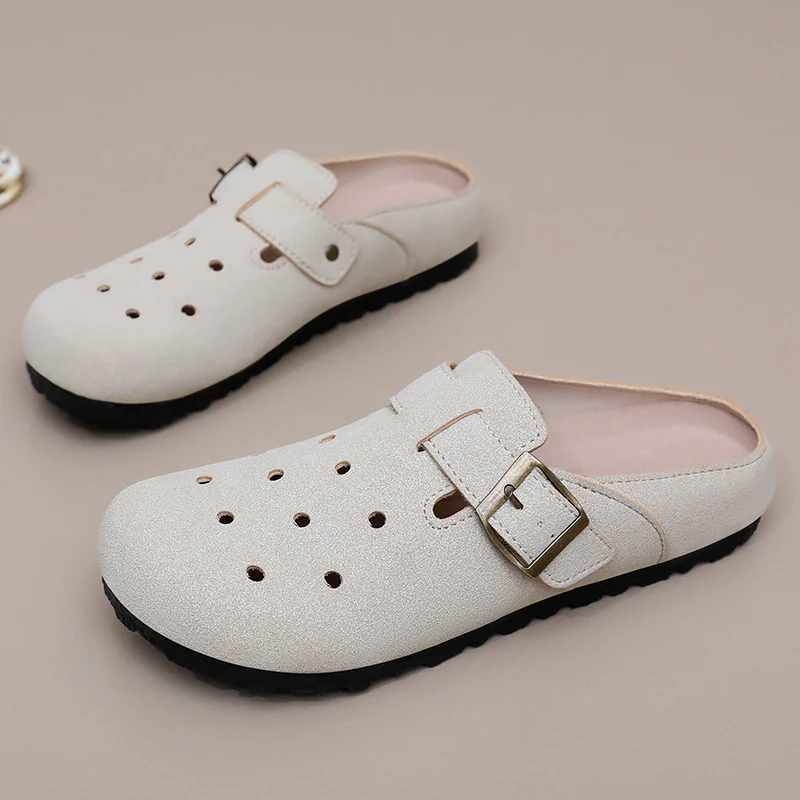 Damen Komfortable Clogs mit verstellbarem Riemen Heidi Mode - Image 3