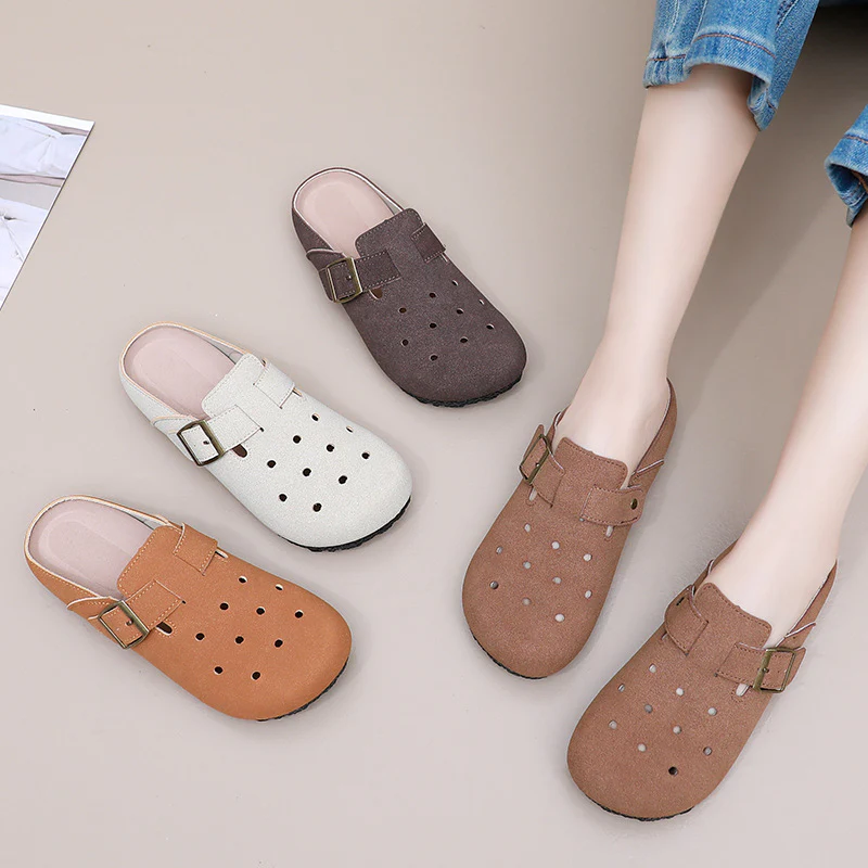 Damen Komfortable Clogs mit verstellbarem Riemen Heidi Mode - Image 4