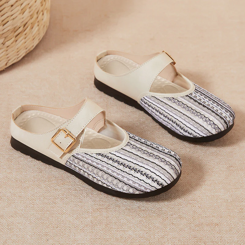Damen Komfortable Clogs mit verstellbarem Riemen und atmungsaktiver Oberfläche Heidi Mode - Image 3